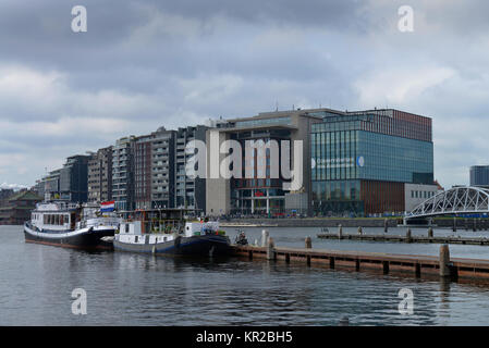 Openbare Bibliotheek Amsterdam, Konservatorium, Oosterdokskade, Amsterdam, Niederlande, Niederlande Stockfoto