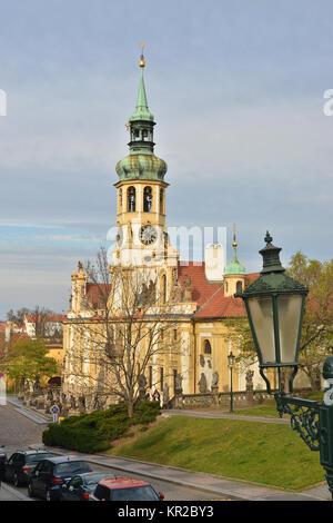 Die Prager Loretta in Hradcany. Katholische Kirche der Geburtstag des Herrn in Prag. Stockfoto