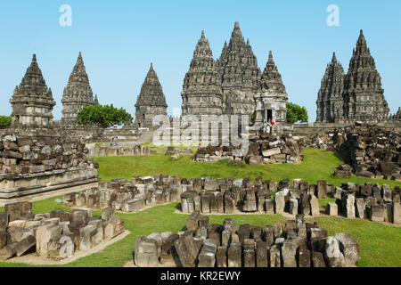 Hindu Tempel Prambanan, Yogyakarta, Java, Indonesien Stockfoto