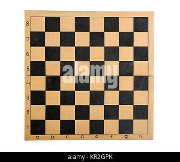 Alte hölzerne Schachbrett von oben Stockfoto, Bild: 5934752 - Alamy