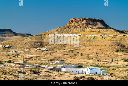 Die Oase Ksar (Berberdorf) von Beni Abbes in Algerien. Die Stätte wurde ...