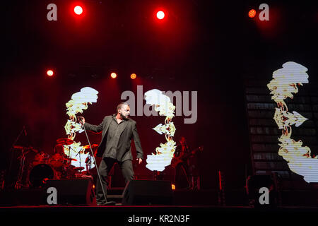 Alphaville führt Live at Campo Pequeno mit: Marian Gold Wo: Lissabon, Lisboa, Portugal Wann: 16 Aug 2017 Quelle: Rui M Leal/WENN.com Stockfoto