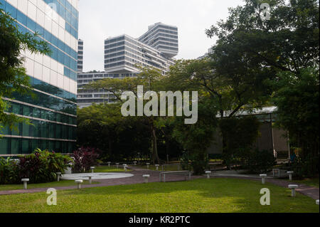 14.12.2017, Singapur, Republik Singapur, Asien - Die Wohnanlage "Interlace", das von der deutsche Architekt Ole Scheeren entwickelt wurde. Stockfoto