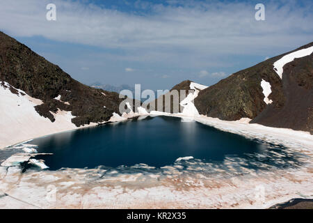 Ibón de Tebarray Tebarray (Bergsee). Piedrafita. Pyrenäen. Aragón. Spanien Stockfoto