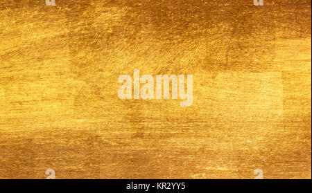 Glänzend gelbes Blatt Blattgold Textur Hintergrund Stockfoto