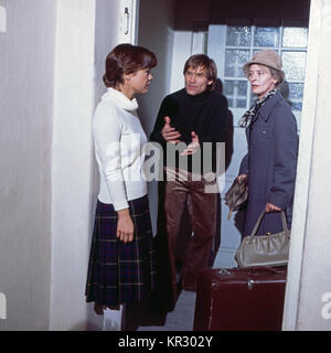 Episode "Gute Nacht" aus der Fernsehserie "Mein lieber Mann", Deutschland 1978, Darsteller: Elke Aberle, Ulrich Faulhaber, Eva Brumby Stockfoto