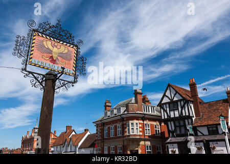 Der Spread Eagle zeichen Thame Oxfordshire UK Stockfoto