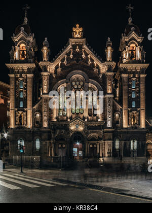 Kirche San Juan el Real, katholische Tempel der Diözese von Oviedo, Stadt, die Hauptstadt des Fürstentums Asturien, Spanien Stockfoto