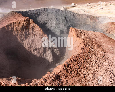 Geyser Basin Sol de Manana in Bolivien Stockfoto