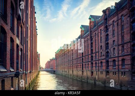 Speicherstadt hamburg Stockfoto