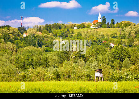 Dorf und Landschaft von Süd-Ungarn Stockfoto