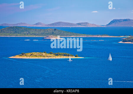 Kornati Nationalpark Archipel anzeigen Stockfoto