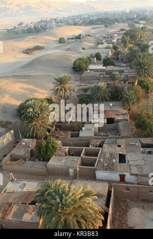 Dörfer in der Nähe von Assuan in Ägypten Stockfoto