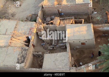 Dörfer in der Nähe von Assuan in Ägypten Stockfoto