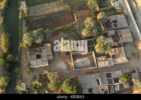 Dörfer in der Nähe von Assuan in Ägypten Stockfoto