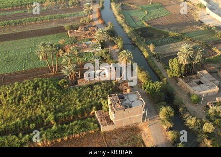 Dörfer in der Nähe von Assuan in Ägypten Stockfoto