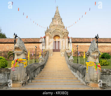 Antiken Tempel von Wat Phra That Lampang Luang in Thailand Stockfoto