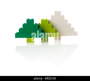 Weihnachtsbaum aus Design, weißer Hintergrund Stockfoto