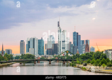 Deutschland Frankfurt skyline Stockfoto