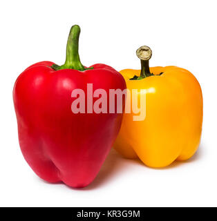 Rote und gelbe Paprika Stockfoto