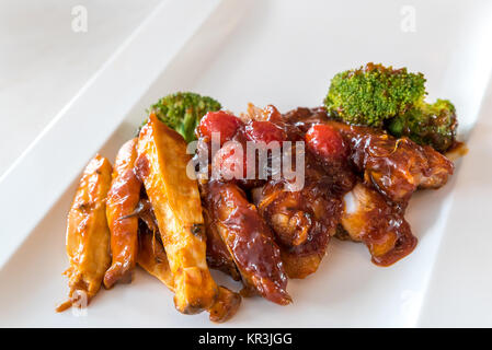 Schweinefleisch Rippe Gegrillte Stockfoto