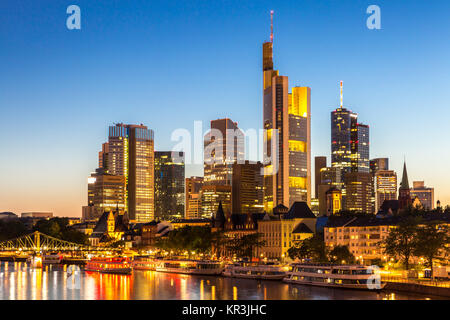 Deutschland Frankfurt skyline Stockfoto