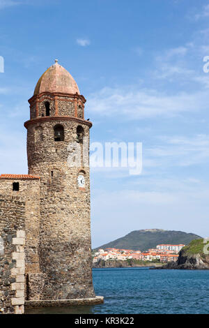 Leuchtturm von Collioure, Franxz Stockfoto