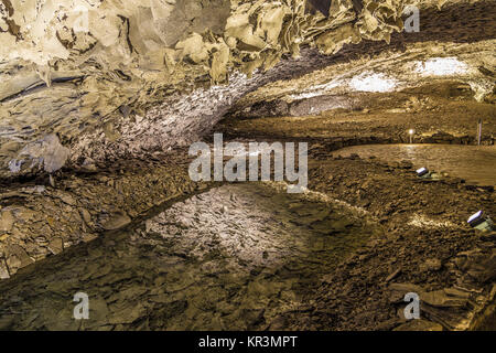 Berühmte Barbarossahöhle in Thüringen, Kyffhaeuser land Stockfoto