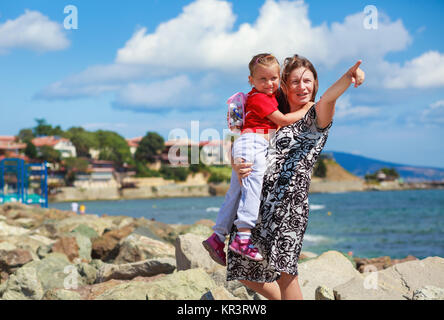 Mutter und Tochter Stockfoto