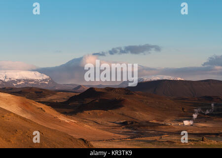 Isländische Bergpanorama Stockfoto