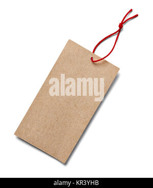 Nahaufnahme der ein Hinweis auf weißem Hintergrund Stockfoto