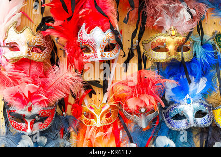 Typische Vintage venezianischen Masken, Venedig, Italien Stockfoto