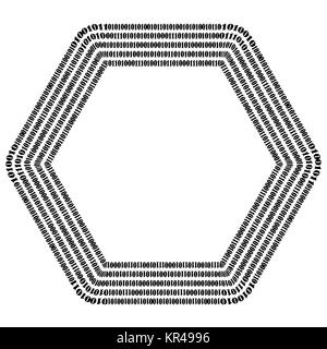 Algorithmus, Datencode, Entschlüsselung und Codierung Stockfoto