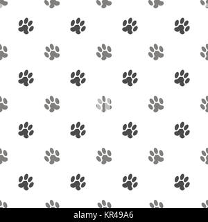 Nahtlose Katze Tier Pfote Muster Stockfoto