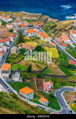Village Luftaufnahme. Stockfoto
