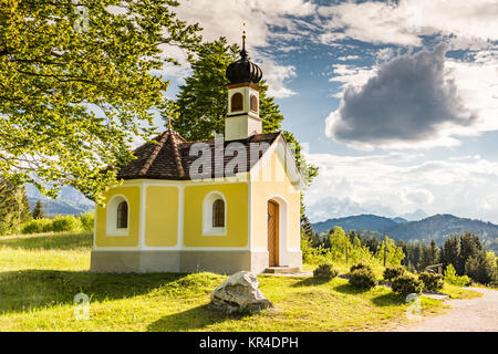 Kapelle in den Alpen von Bayern Stockfoto