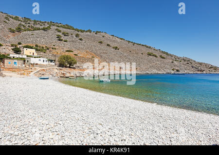 Marathounta Strand auf der Insel Symi, Griechenland Stockfoto