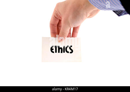 Ethik text Konzept Stockfoto