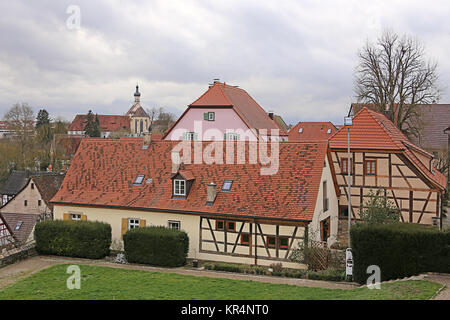 Blick auf die dominikanerkirche in Bad wimpfen Stockfoto