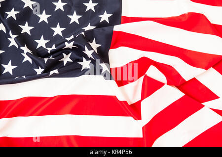 USA-Flagge. Reine Leinen Flag sorgfältig gefaltet. Stockfoto