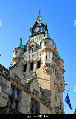 Glockenturm am Rathaus in Dunfermline, Schottland Stockfoto
