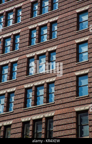 Detail eines Wolkenkratzers in New York City, USA Stockfoto