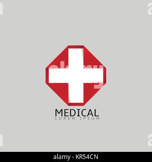 Medizinische cross Logo Stock Vektor
