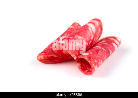 Italienische Salami Wurst Stockfoto