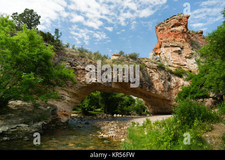 Ayres Natural Bridge Park Converse County Wyoming LaPrele Creek Stockfoto