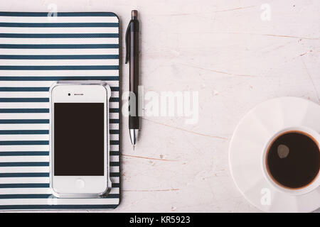 Business Lunch set horizontal Stockfoto