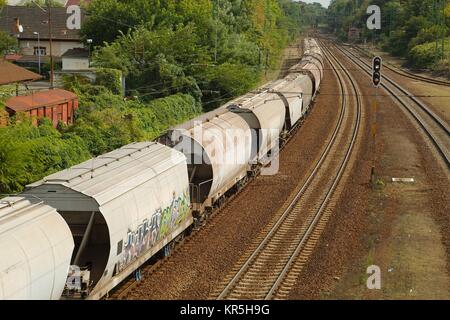 Güterzug-Wagen Stockfoto