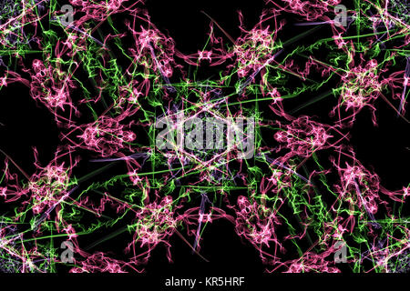 Digitale Zusammenfassung Hintergrund. Fliese nahtlose Muster. Seide Symmetrie nahtlose Muster Serie. Stockfoto