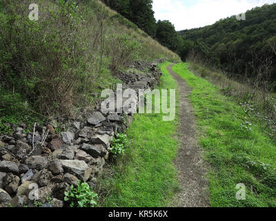 Wandern auf alten Straßen, die über der Cumbre Nueva Bergkette, auf La Palma Auf den Kanarischen Inseln, Spanien, dargestellt am 23.11.2017. | Verwendung weltweit Stockfoto