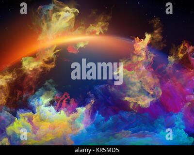 Bunte Raum Nebula Stockfoto